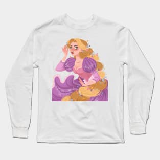 Blonde girl fanart Long Sleeve T-Shirt